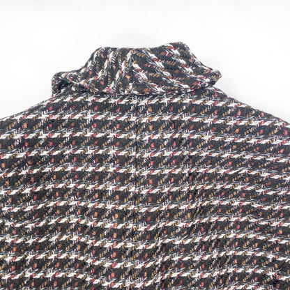 Coldwater Creek Black Metallic Silver Tweed Jacket Coat Womens 16 XLarge