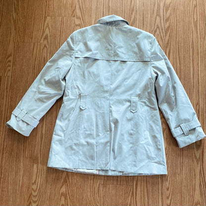 Calvin Klein Long Tan Trench Coat Womens XLarge