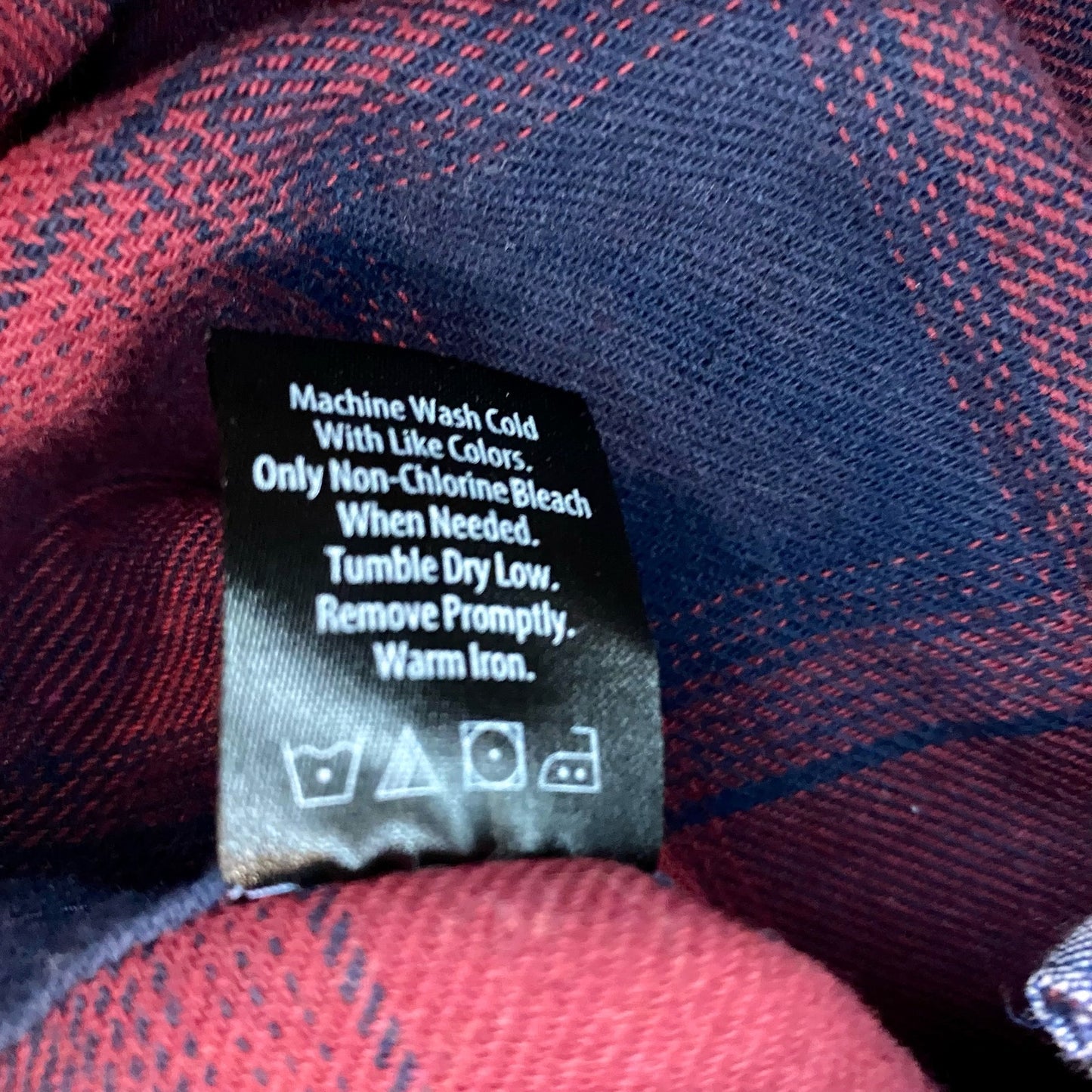 Burnside Red Blue Plaid Flannel Shirt Unisex Mens Small Womens Medium