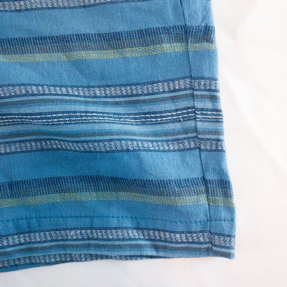 Ann Taylor LOFT Striped Blue Green White Mini Shorts Womens Size 2