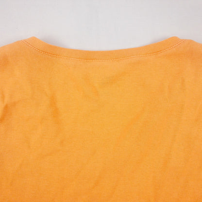 Tommy Hilfiger Orange Peach V Neck Tee Shirt Womens Medium