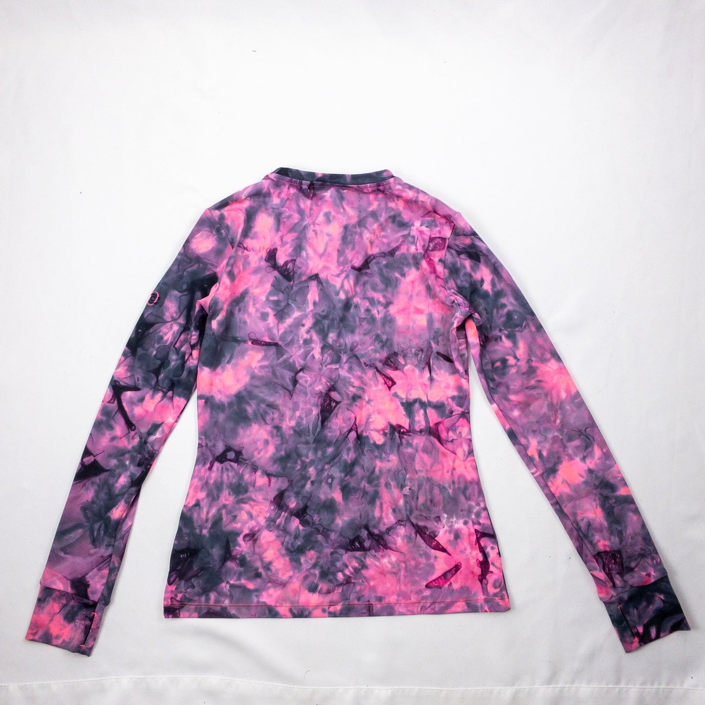 EP Sport Pink Gray Wavy Slim Fit Athletic Shirt Womens Small