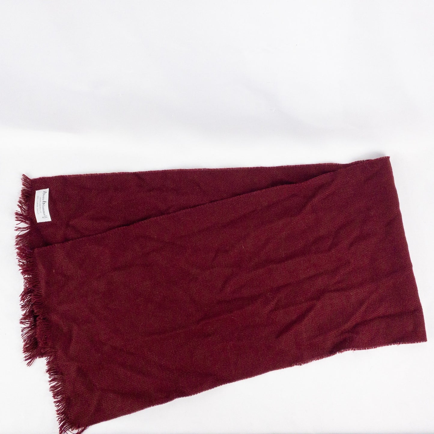 Beau Brummell Vintage Red Knit Scarf Unisex Mens Womens One Size