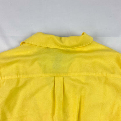 Sag Harbor Vintage Yellow Button Front Blouse Womens Small