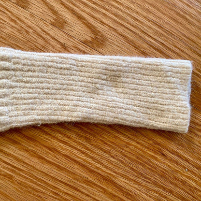 Abercrombie & Fitch Wool Tan Scoop Neck Sweater Top Womens Small