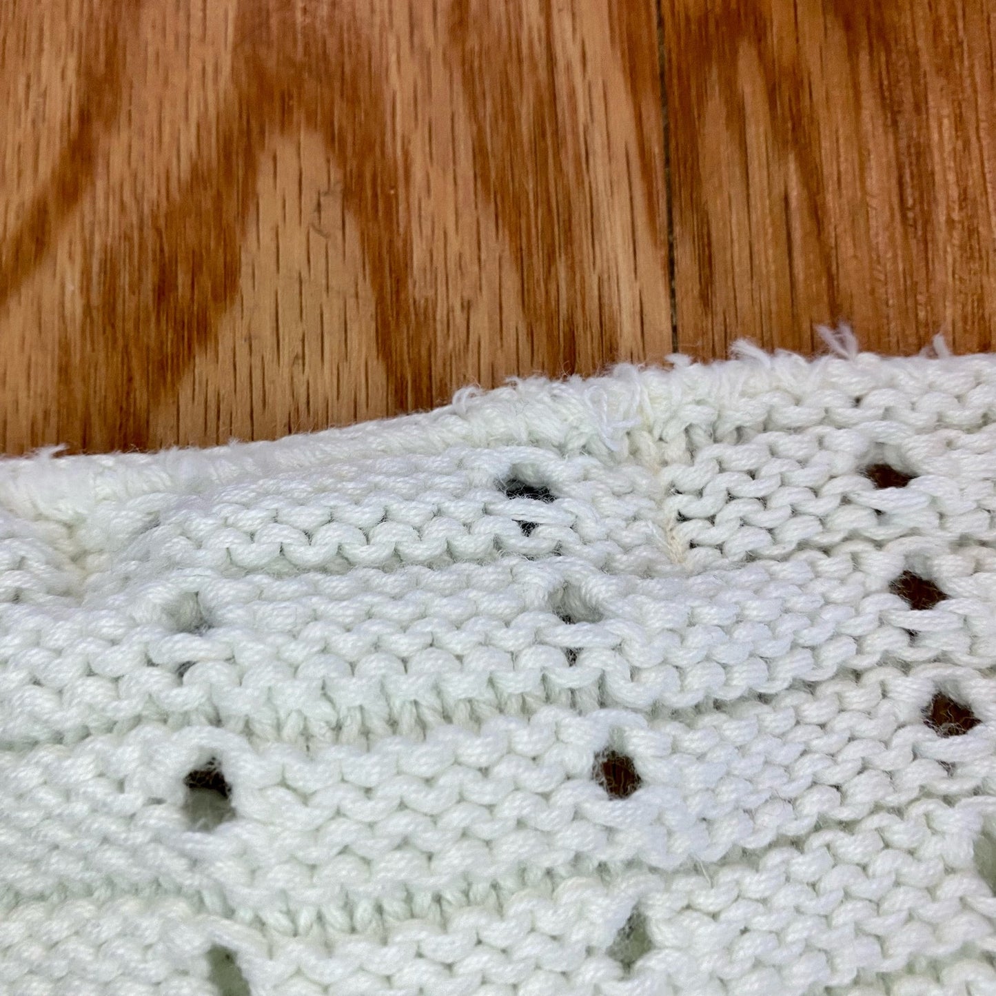Worlds Apart White Minimalist Knit Sweater Womens Small