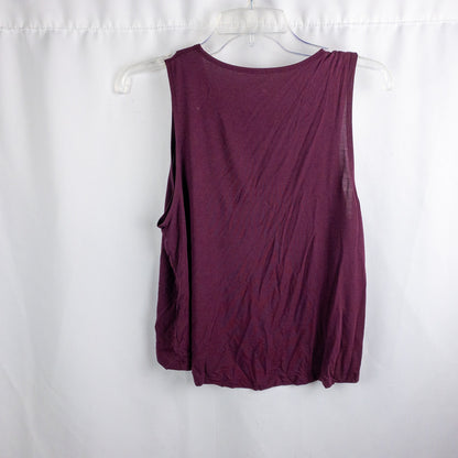 Tavi Noir Purple Maroon Athletic High Low Tank Top Womens XSmall