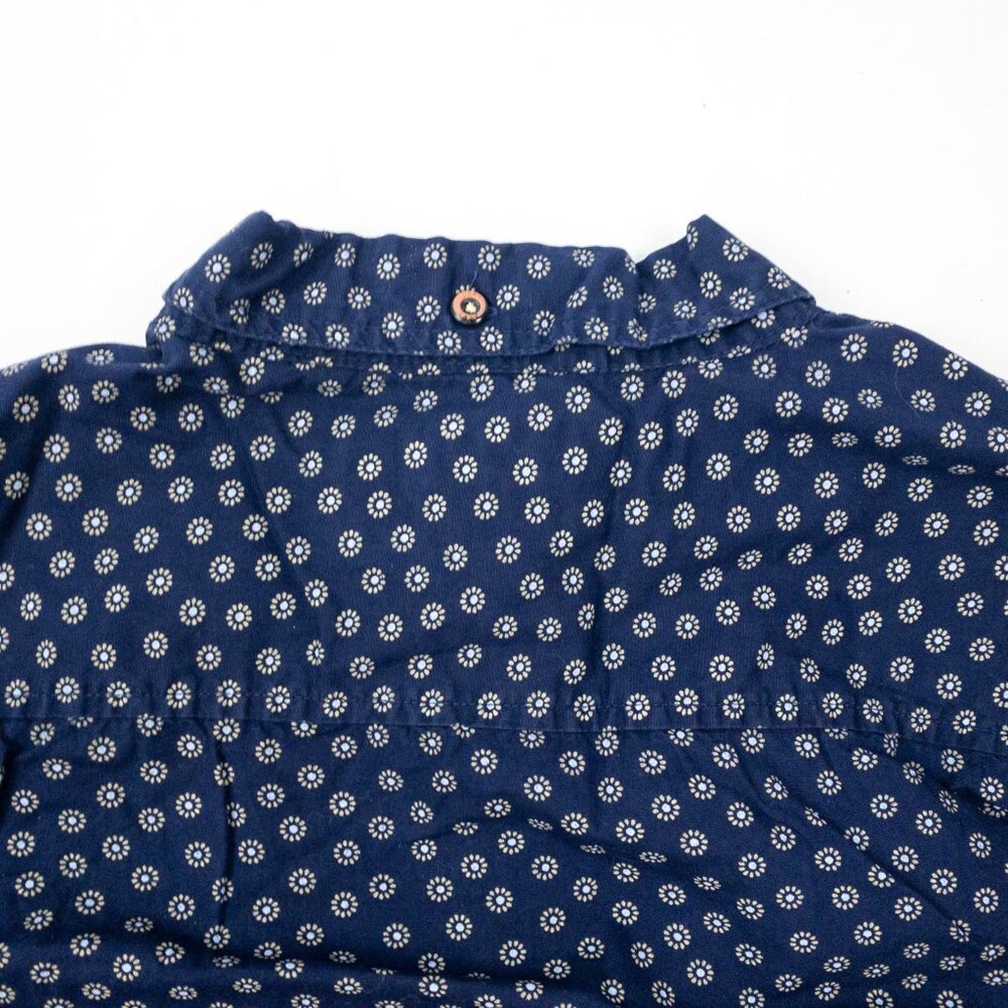 Paper Denim & Cloth Navy Floral Print Button Down Shirt Mens Medium