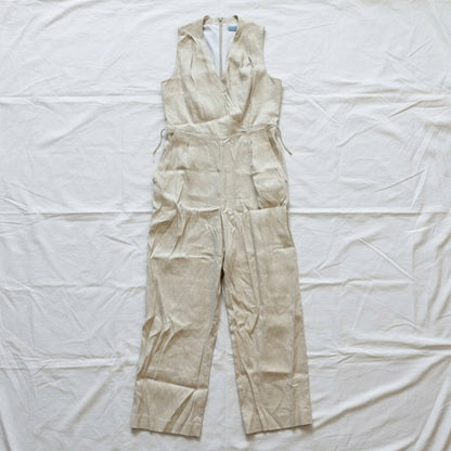 Antonio Melani Tan Sleeveless Wide Leg Jumpsuit Womens 12