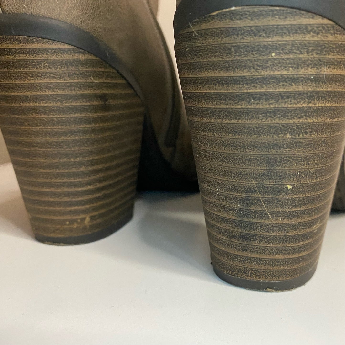 Esprit Kali Tan Brown High Heel Ankle Booties Shoes Womens 7.5