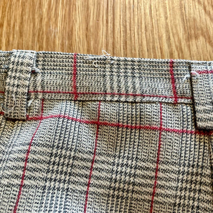 Sag Harbor Vintage Gray Plaid Straight Leg Trousers Pants Womens 12 / 14 Large