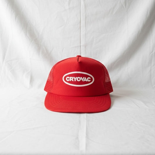 Cryovac Vintage Red Trucker Hat Cap Mens Unisex One Size