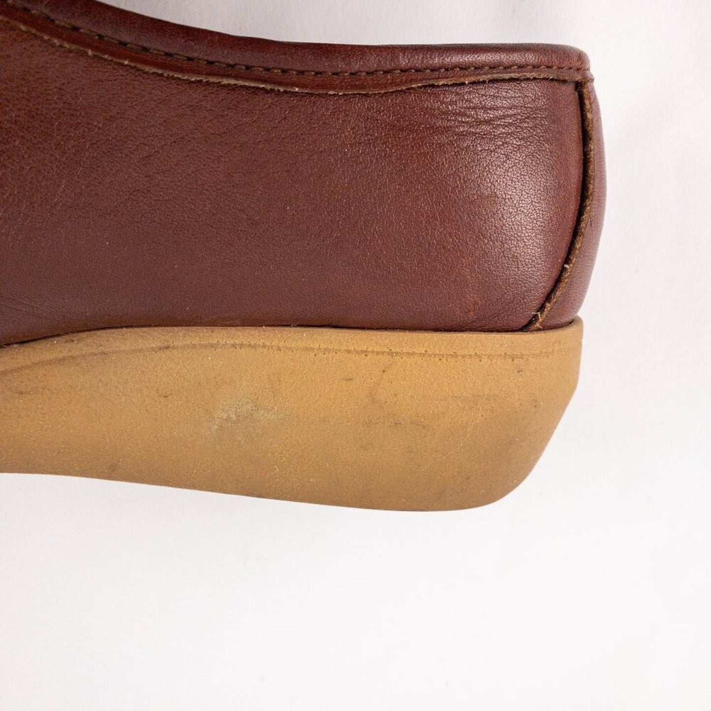Dexter Vintage Brown Handmade Leather Loafer Shoes Womens 7.5