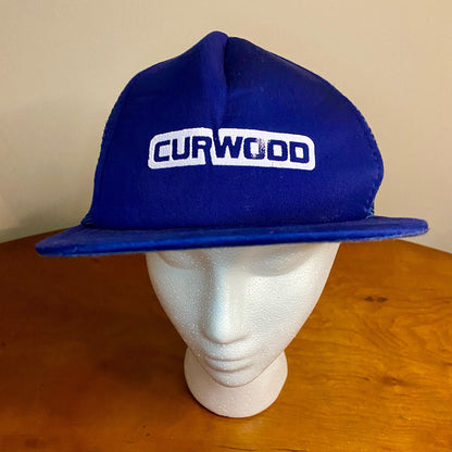 DA Vintage Curwood Packaging Food Blue Baseball Cap Hat Unisex Mens One Size