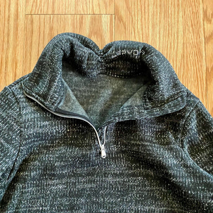 Spyder Heathered Black Fleece Half Zip Pullover Sweatshirt Shirt Womens Small