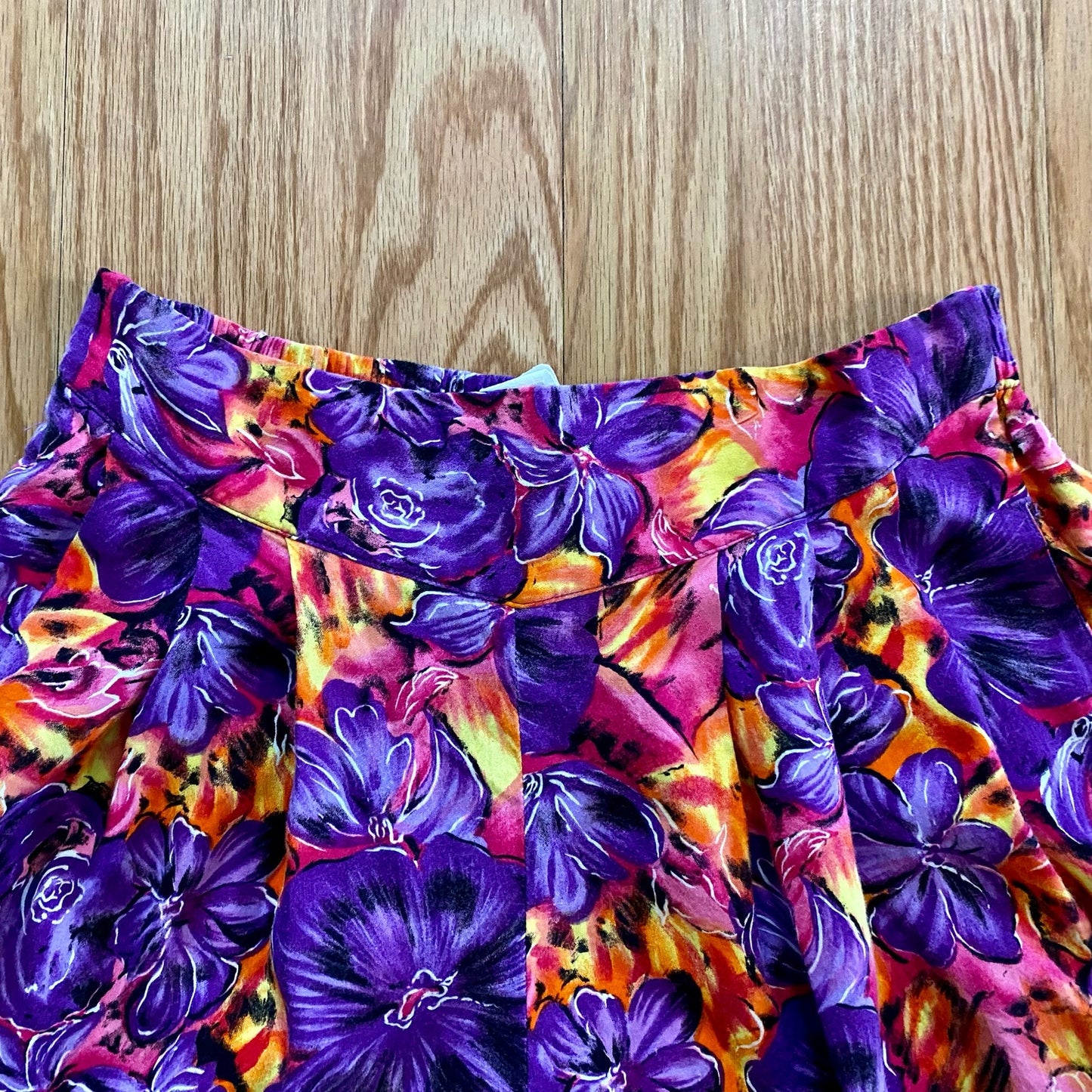 Label Noir Vintage Purple Tropical Hawaiian Baggy Shorts Womens Medium