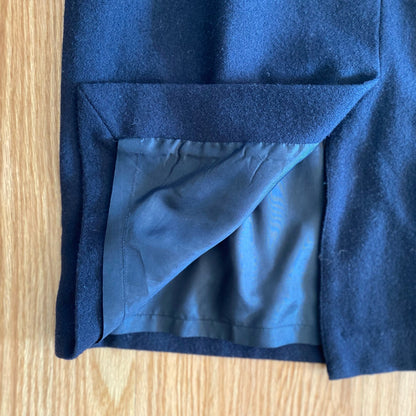 Tocca Navy Blue Wool Long Sleeve Sheath Dress Womens 10