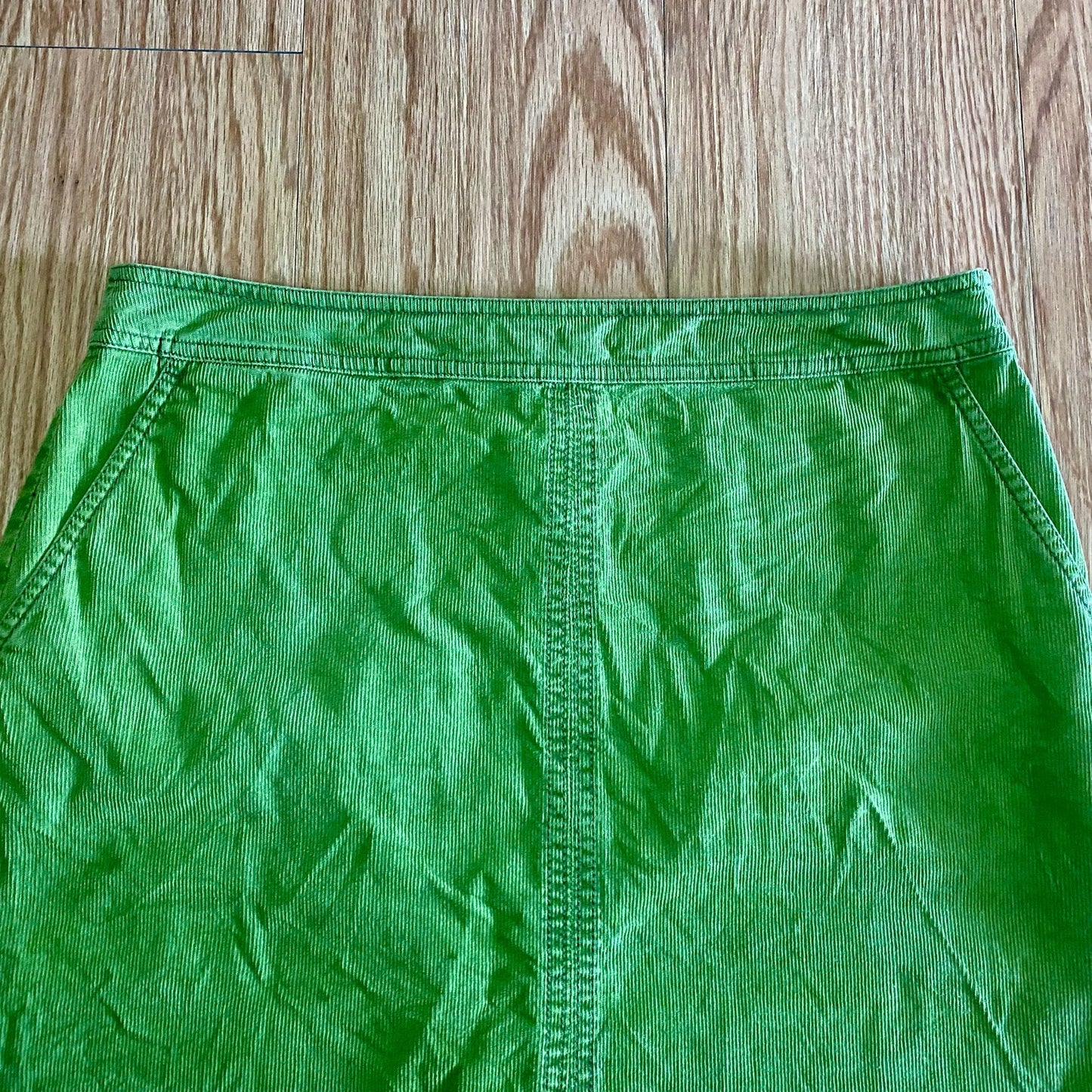 Boden Preppy Green Corduroy Mini Skirt Womens 8 Regular