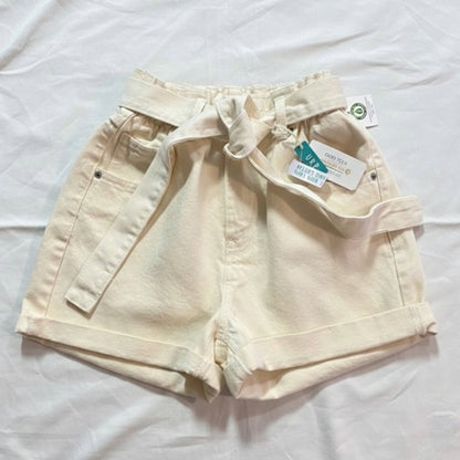 SWS Denim Company Organic Cream White High Rise Denim Shorts Womens Medium