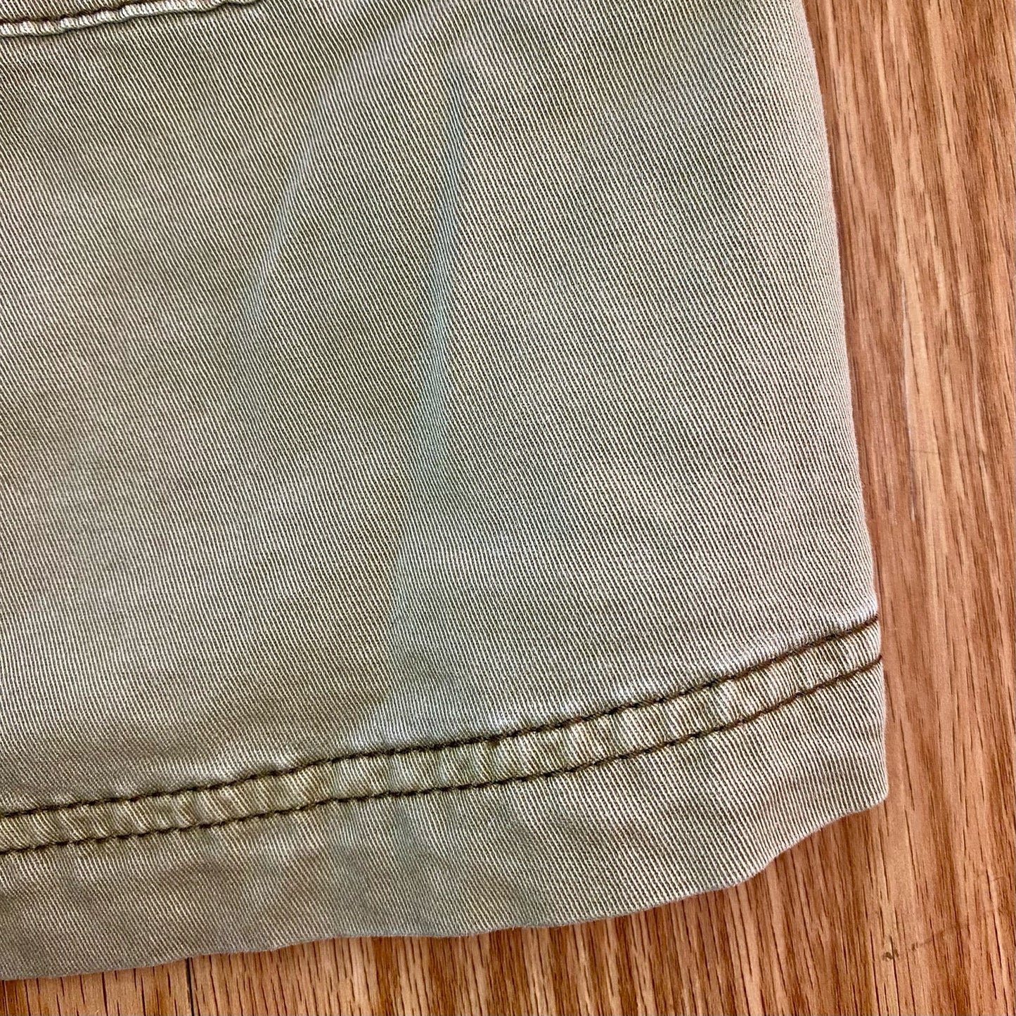 White House Black Market Olive Green Cotton Military Jacket Womens 0