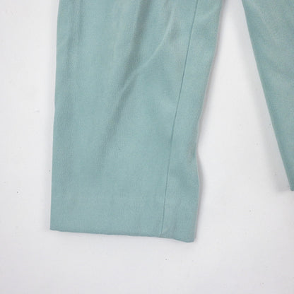 Miss Dorby Pastel Blue Faux Suede Jacket & Tank Set Womens 8 Medium