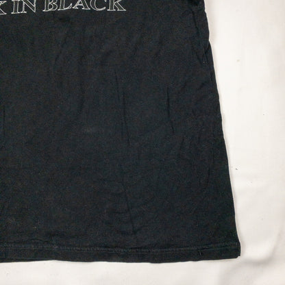 AC/DC Back in Black Graphic T Shirt Band Tee Mens Large
