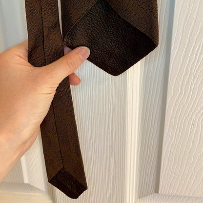 Fashion Neckwear Vintage Brown Tie Mens One Size