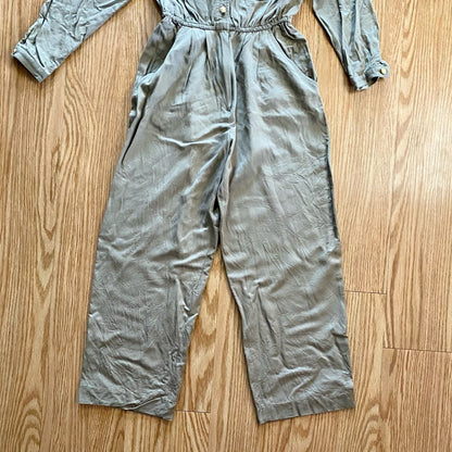 Maggy London Vintage Khaki Minimal Western Jumpsuit Womens 0-2