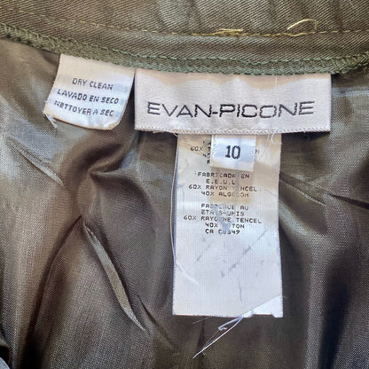 Evan Picone Vintage Minimalist Olive Green Trousers Pants Womens 8 / 10 Medium