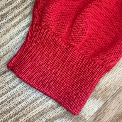 Pendleton Red Mock Neck Cotton Sweater Womens Small Petite