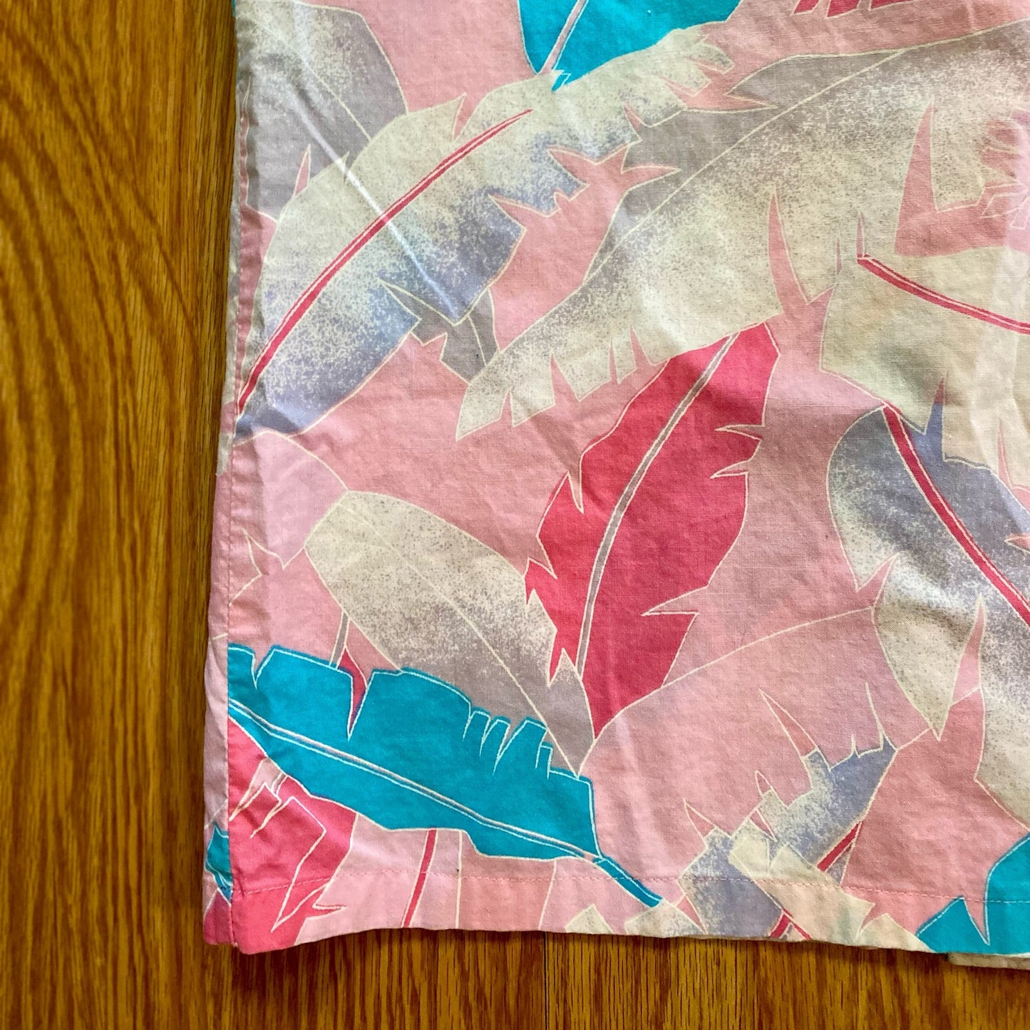 Hilo Hattie Vintage Pink Floral Cap Sleeve Hawaiian Shirt Womens Medium