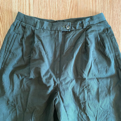 Evan Picone Vintage Minimalist Olive Green Trousers Pants Womens 8 / 10 Medium