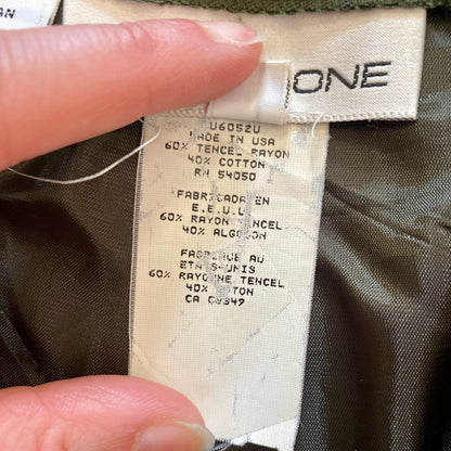 Evan Picone Vintage Minimalist Olive Green Trousers Pants Womens 8 / 10 Medium