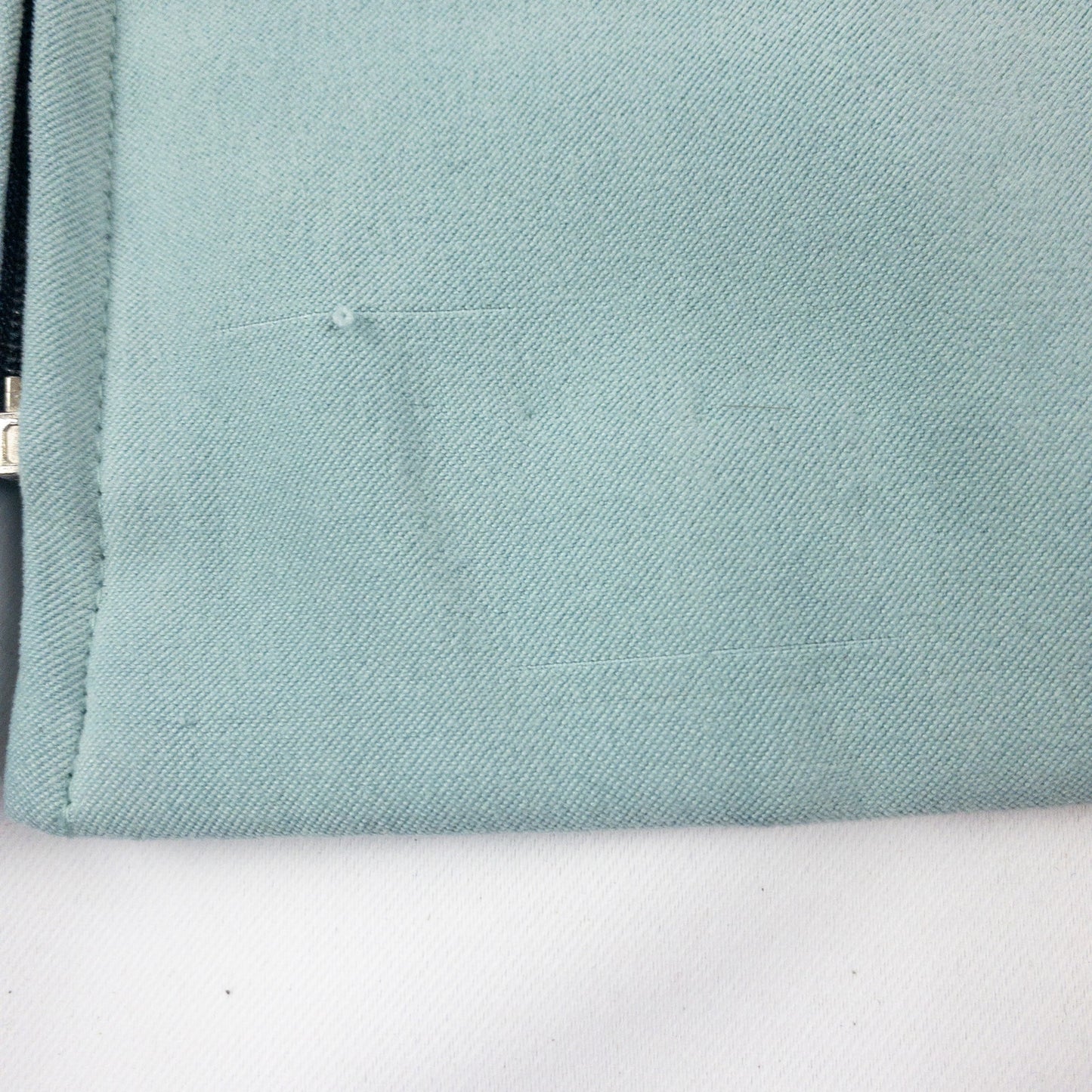 Miss Dorby Pastel Blue Faux Suede Jacket & Tank Set Womens 8 Medium