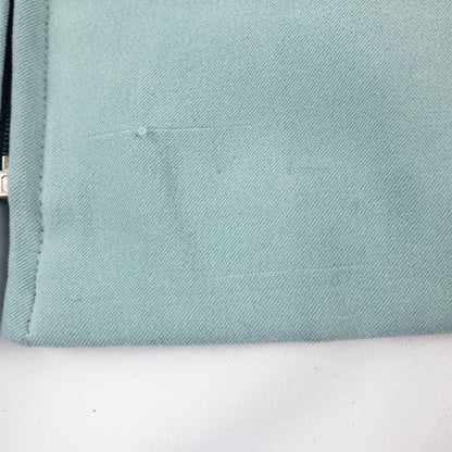 Miss Dorby Pastel Blue Faux Suede Jacket & Tank Set Womens 8 Medium