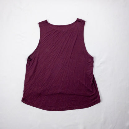 Tavi Noir Purple Maroon Athletic High Low Tank Top Womens XSmall