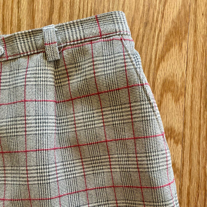 Sag Harbor Vintage Gray Plaid Straight Leg Trousers Pants Womens 12 / 14 Large