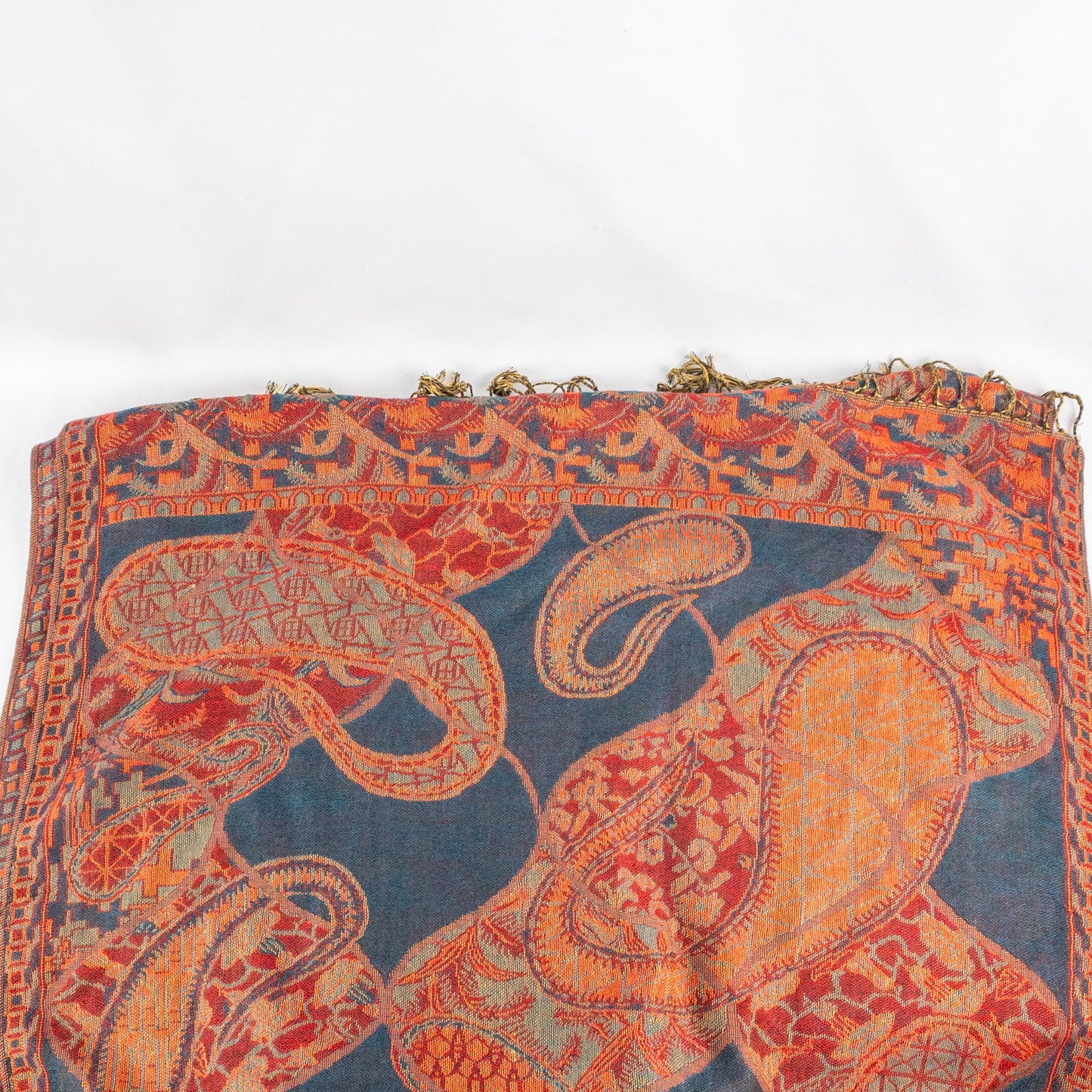Pashmina Multicolor Red Green Blue Paisley Scarf Womens One Size