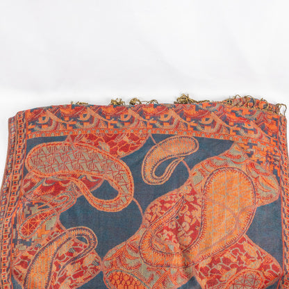 Pashmina Multicolor Red Green Blue Paisley Scarf Womens One Size