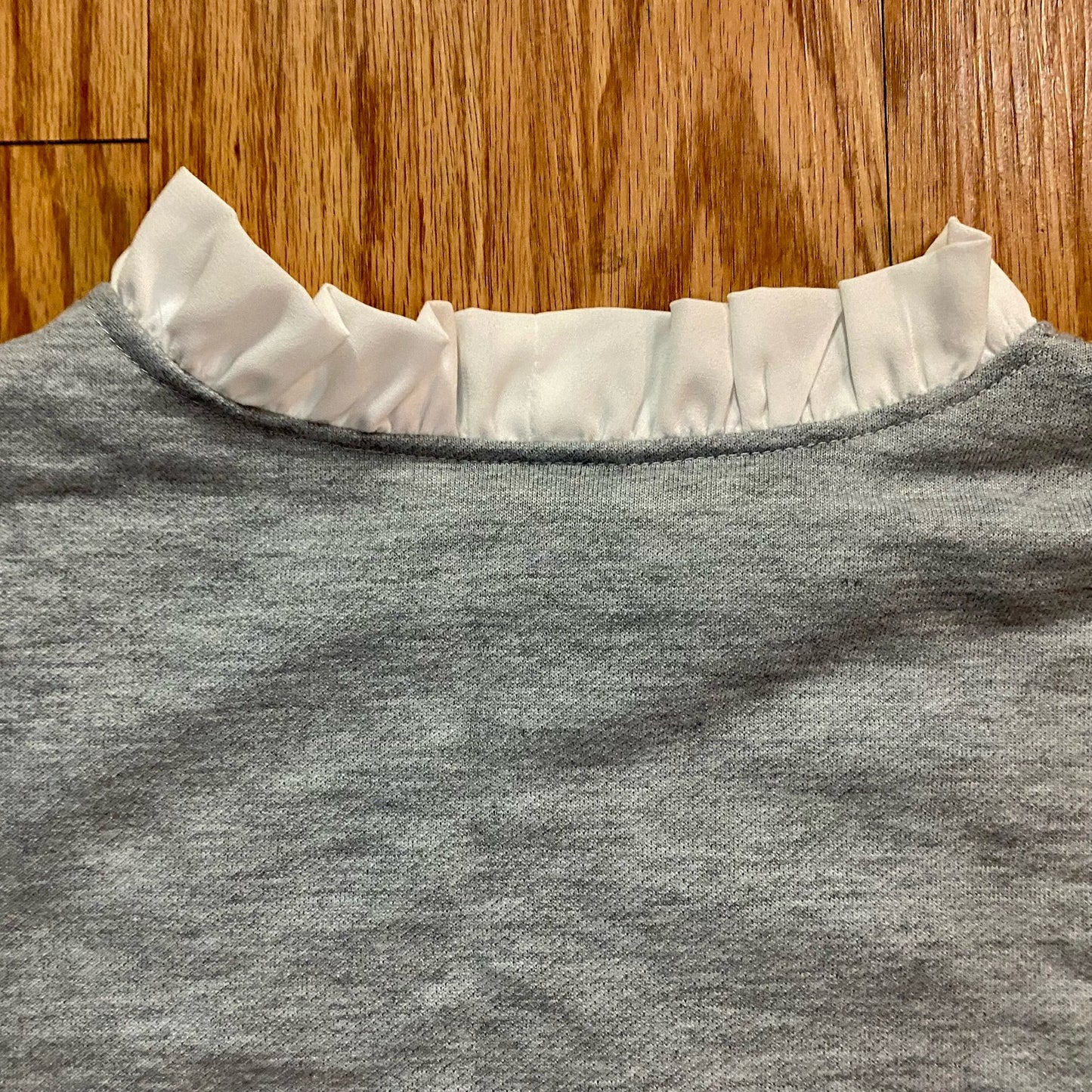 Gray Layered Pullover Sweater Top Womens Medium