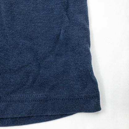 Bobbie Brooks Vintage Navy Blue Button Tee Shirt Womens XLarge