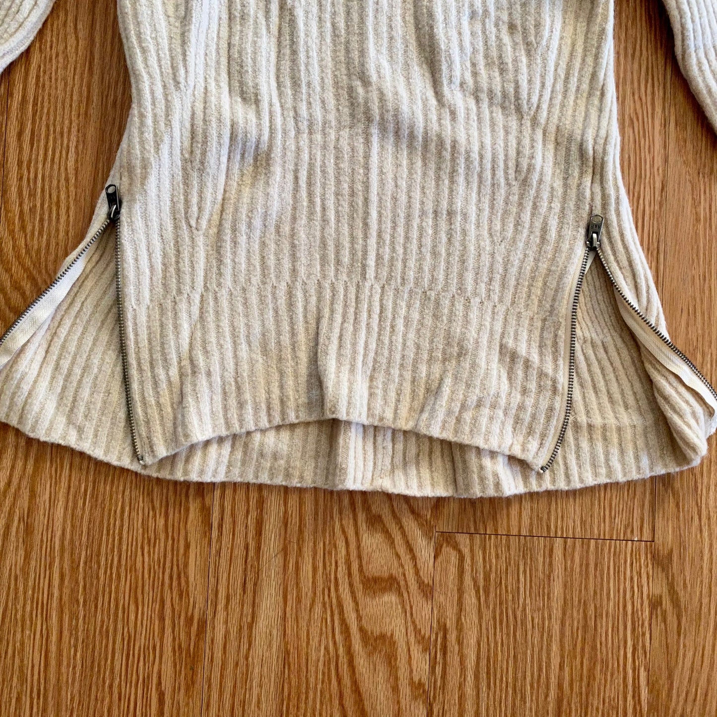 Abercrombie & Fitch Wool Tan Scoop Neck Sweater Top Womens Small