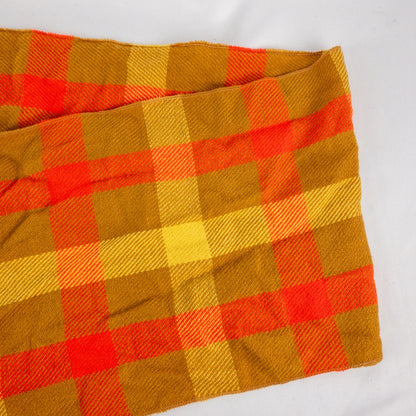 Handmade Brown Yellow Red Woven Tassel Scarf Unisex Mens Womens One Size