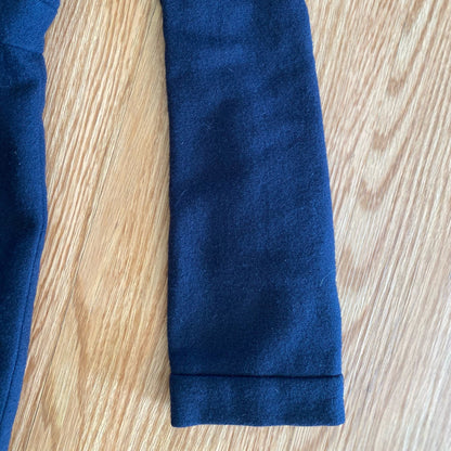 Tocca Navy Blue Wool Long Sleeve Sheath Dress Womens 10
