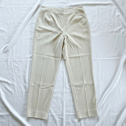 Emanuel Ungaro Grupo Designer Cream Wool Dress Pants Womens 16
