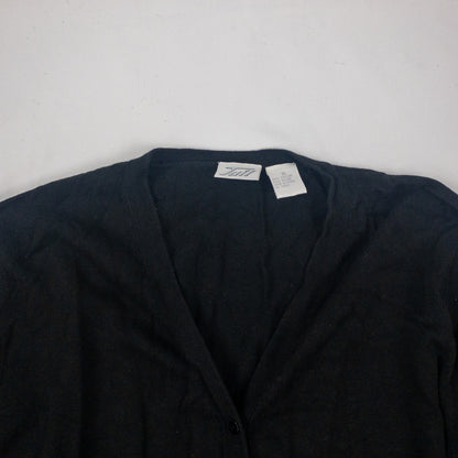Tail Black Red Colorblock Cardigan Sweater Womens Medium