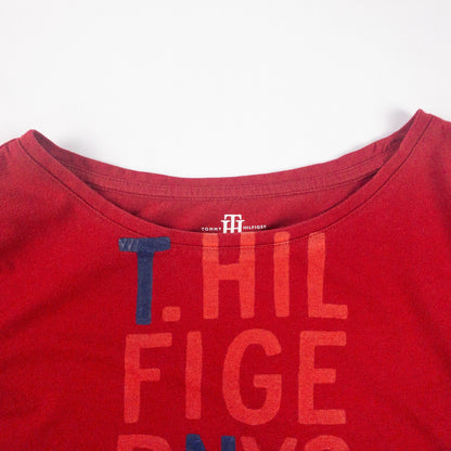 Tommy Hilfiger Red Graphic Tee Womens Small