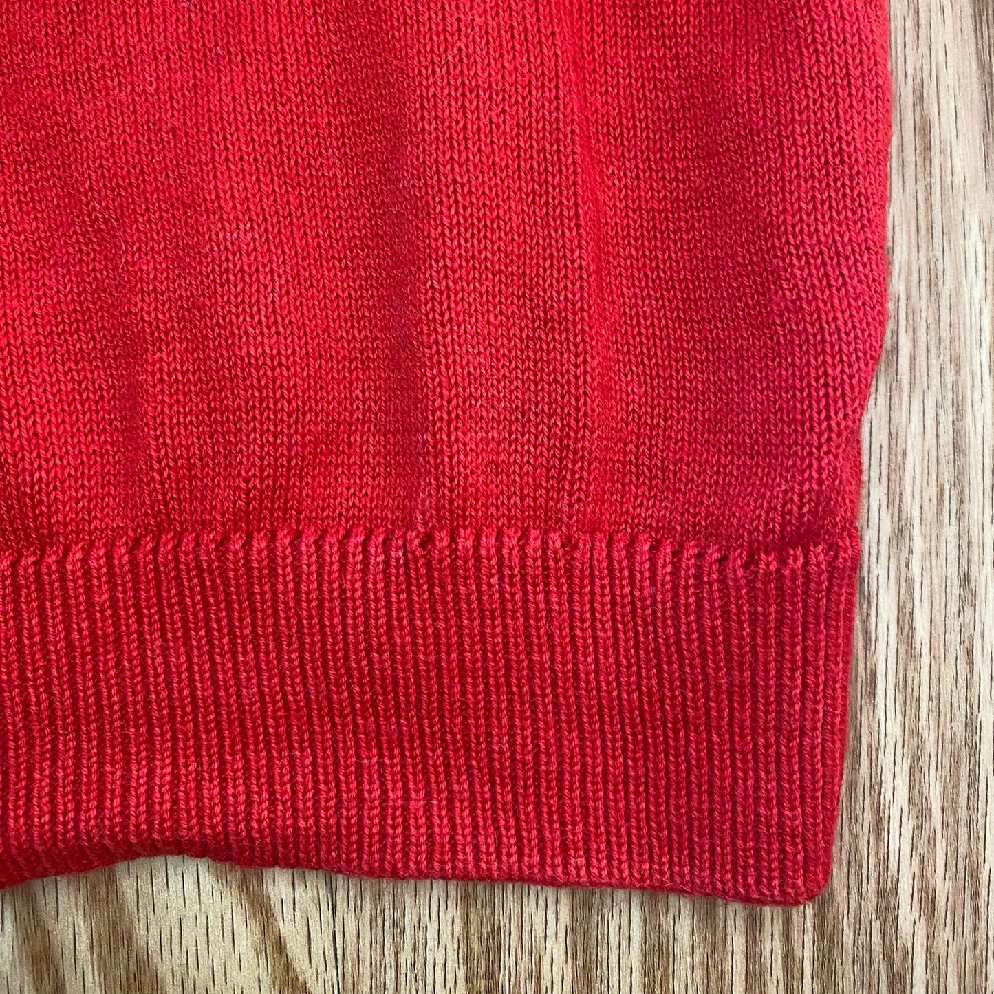 Pendleton Red Mock Neck Cotton Sweater Womens Small Petite