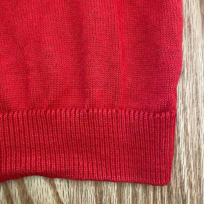 Pendleton Red Mock Neck Cotton Sweater Womens Small Petite