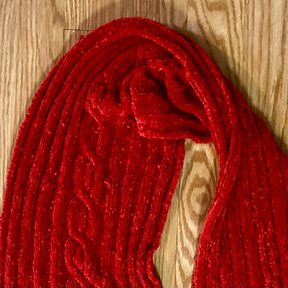 Joe Boxer Red Beanie Hat Scarf Bundle Unisex One Size